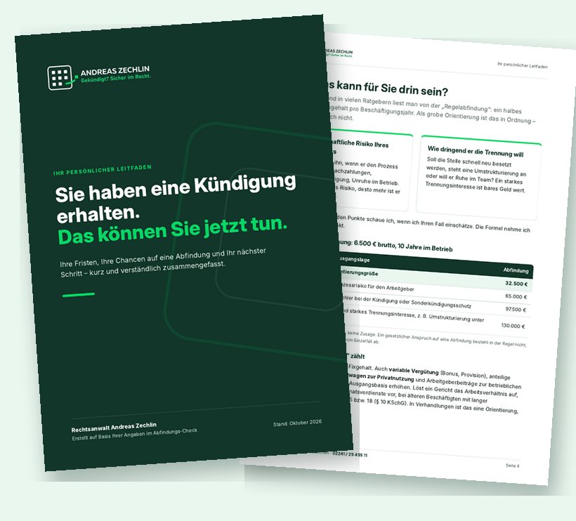 Vorschau des Leitfadens: Deckblatt und Seite „Was kann für Sie drin sein?“